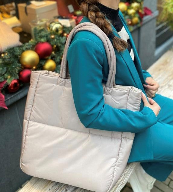 PCFULLA Handbag - Silver Mink