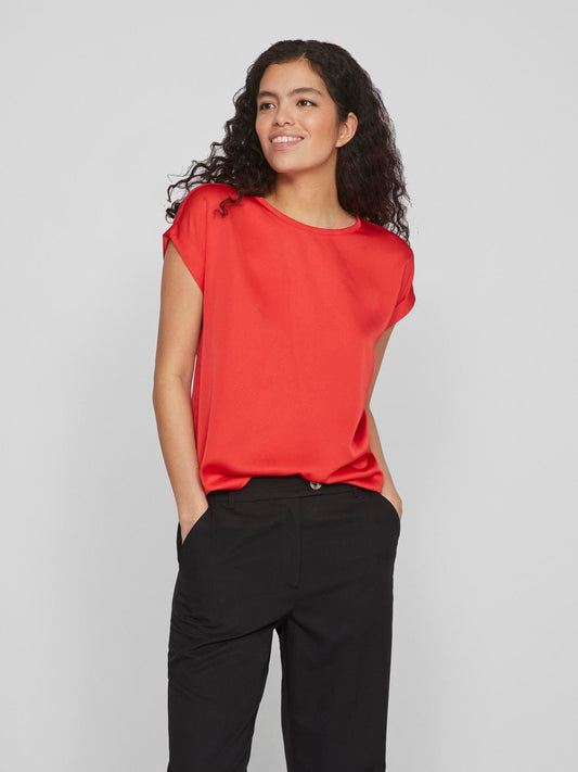 VIELLETTE T-Shirts & Tops - Poppy Red