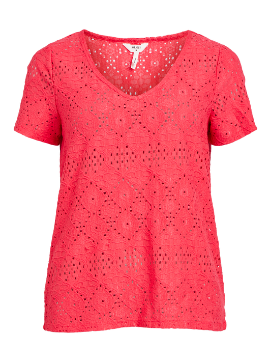 OBJFEODORA T-Shirts & Tops - Paradise Pink