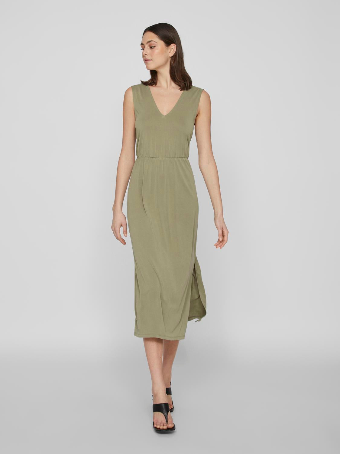 VIMODALA Dress - Oil Green