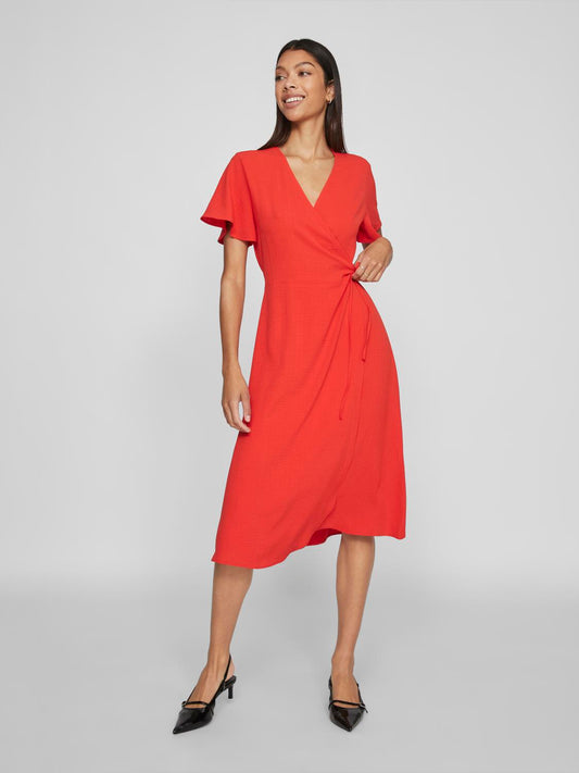 VILOVIE Dress - Poppy Red
