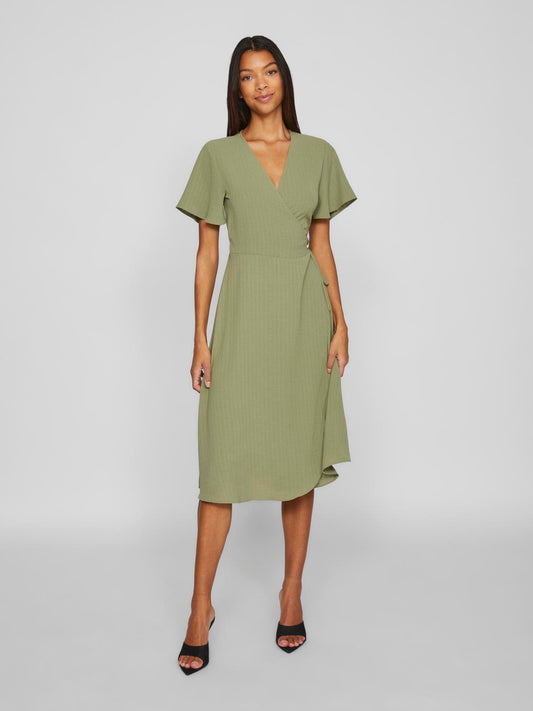 VILOVIE Dress - Oil Green