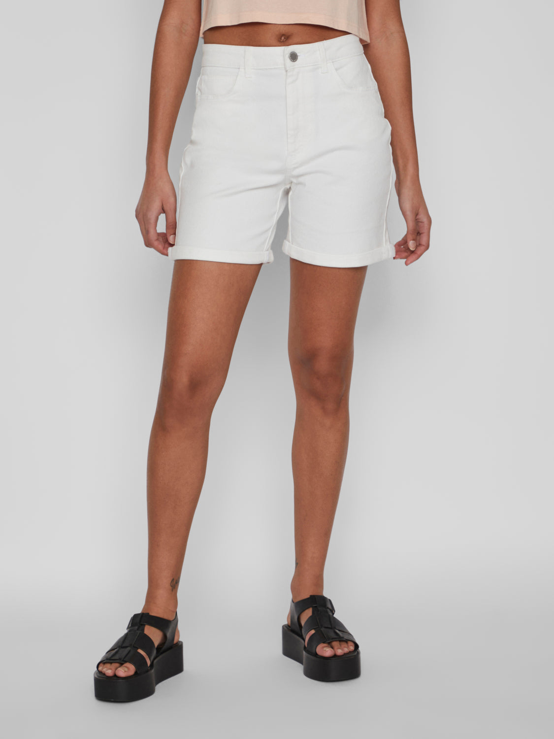 VIJO Shorts - White Denim