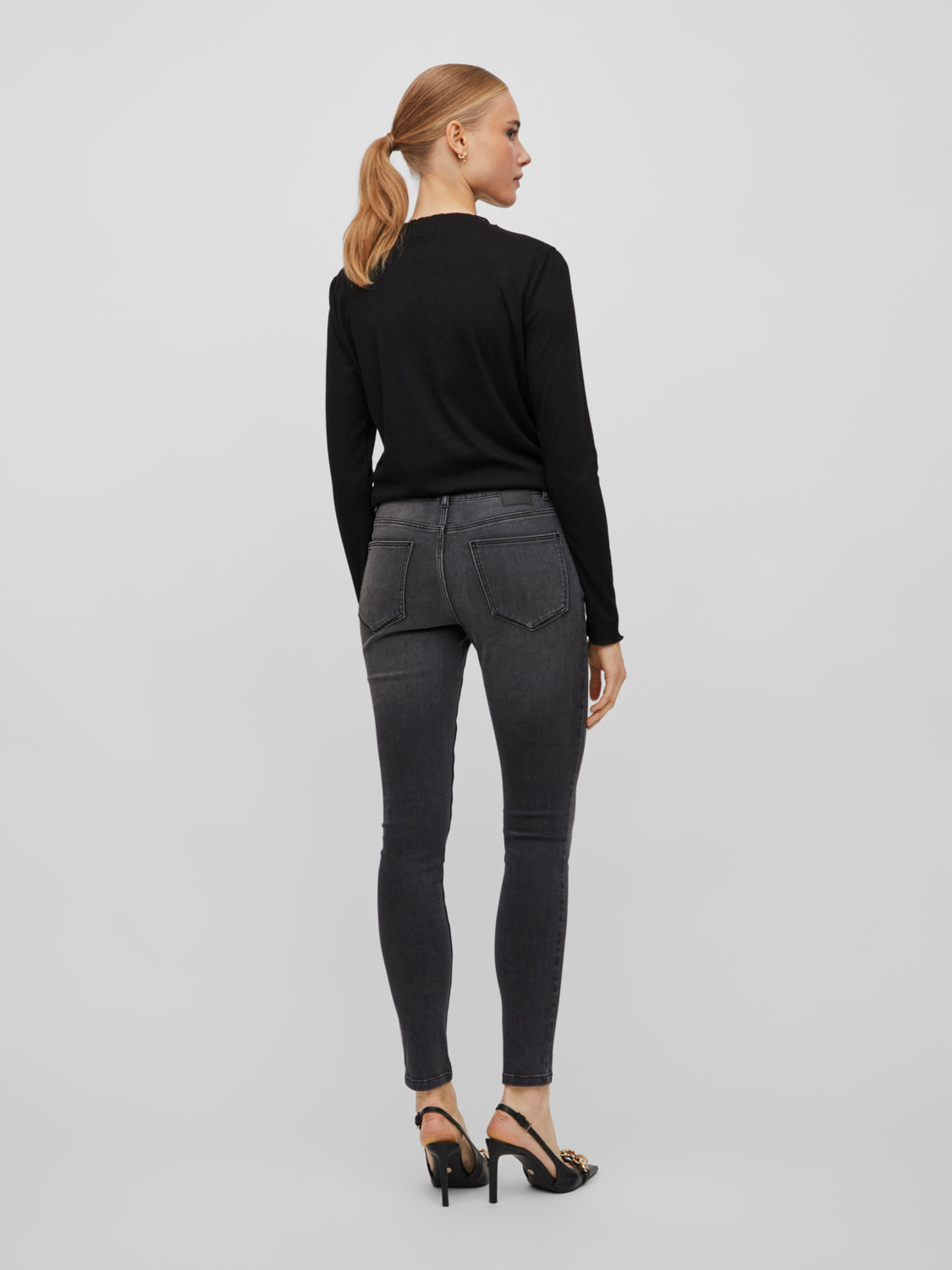 VISARAH Jeans - Dark Grey Denim