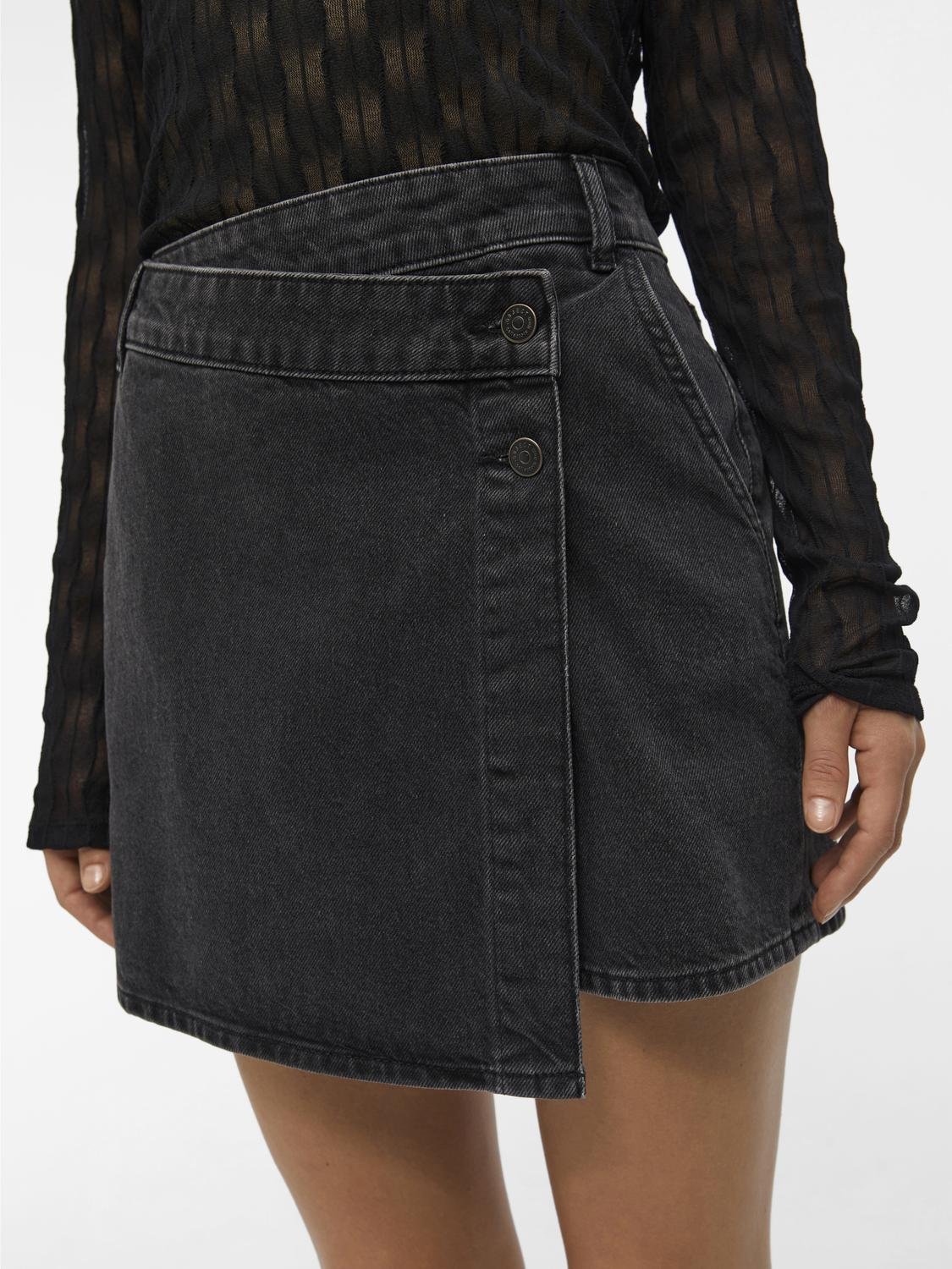 OBJHARLOW Skirt - Black Denim