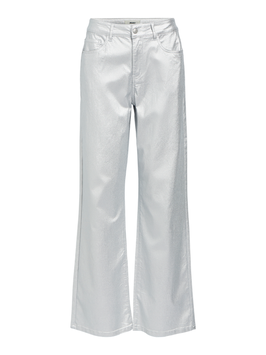 OBJSUNNY Pants - Silver Colour